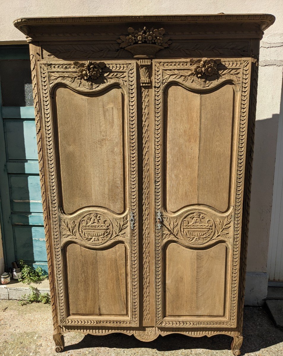 Armoire Normande Dite "de Mariage" De Dieppe En Chêne XIXème .