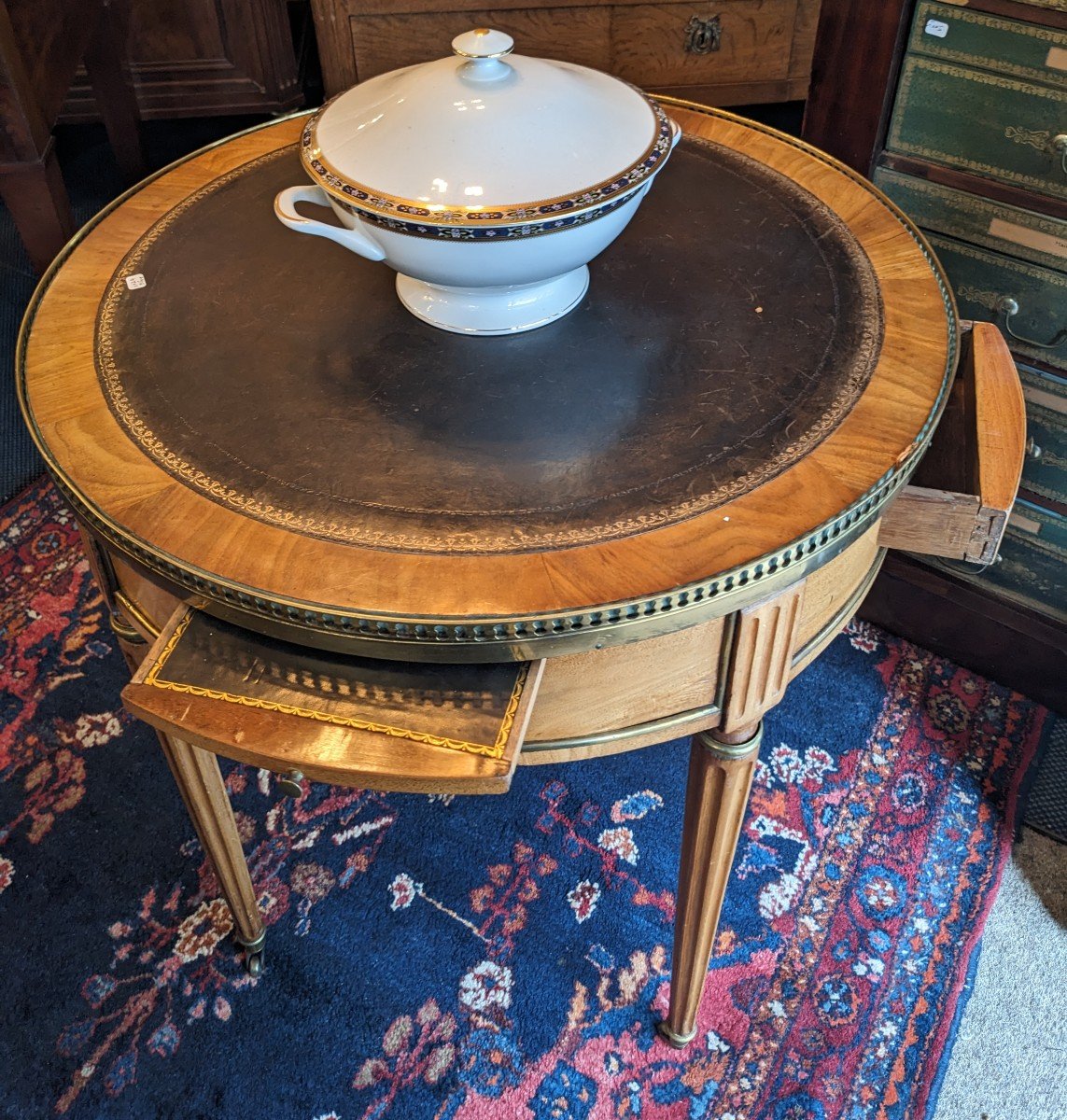 Louis XVI Period Hot Water Bottle Table With Its Stopper.