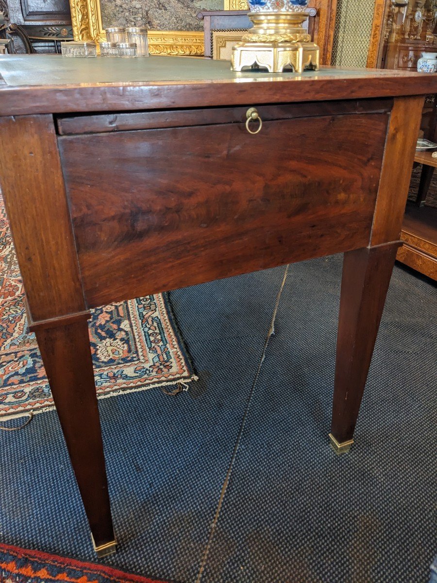 Directoire Period Bureau Plat In Mahogany Veneer.-photo-2