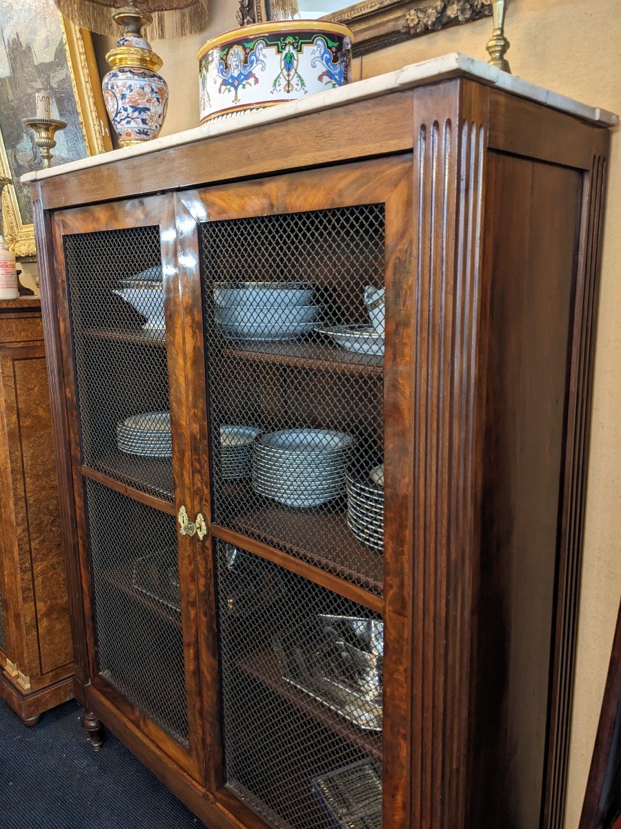 Louis XVI Style Mahogany Bookcase.-photo-2