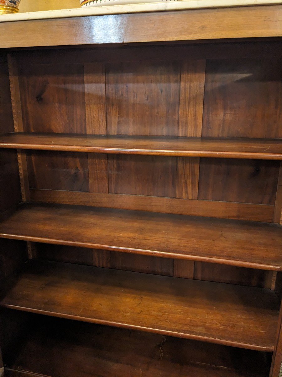 Louis XVI Style Mahogany Bookcase.-photo-1