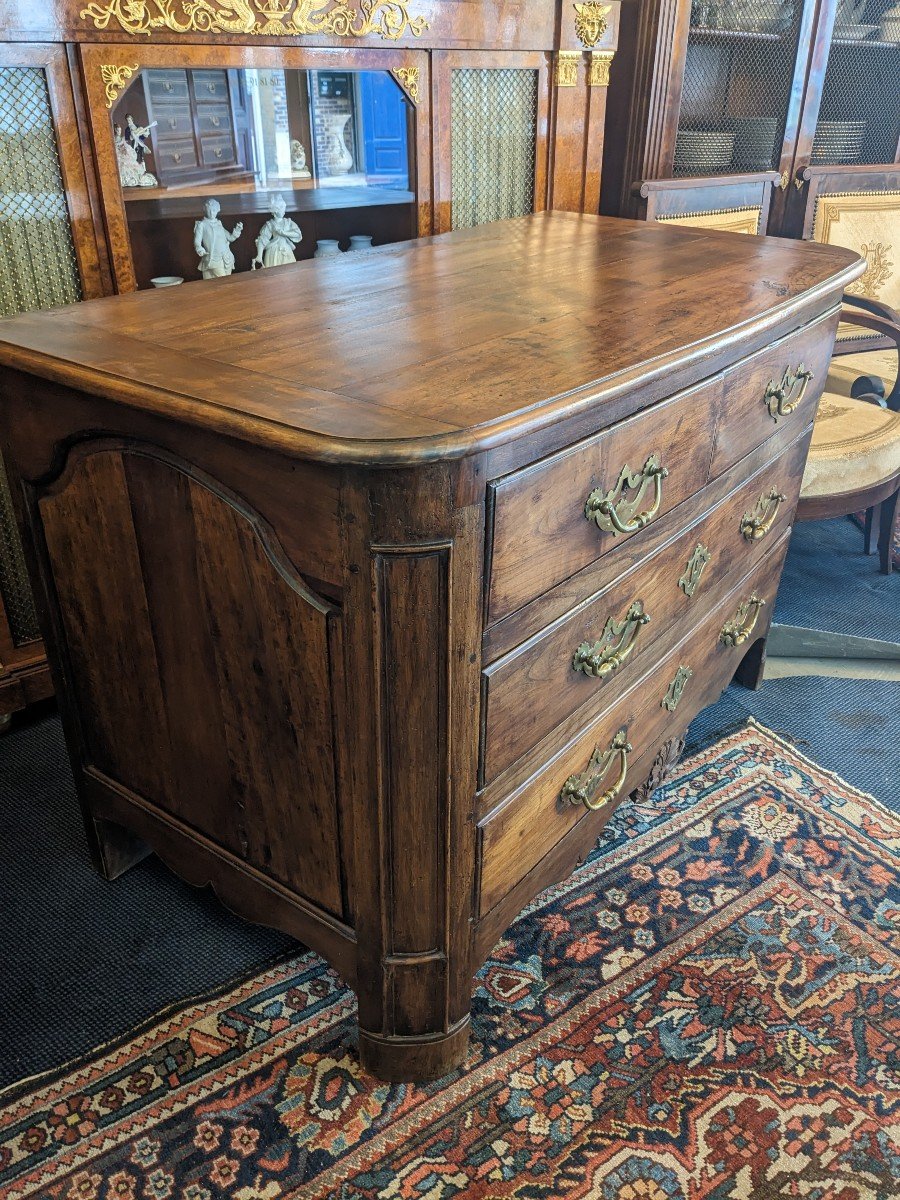 Louis XIV Period Chest Of Drawers In Fruit Wood.-photo-3