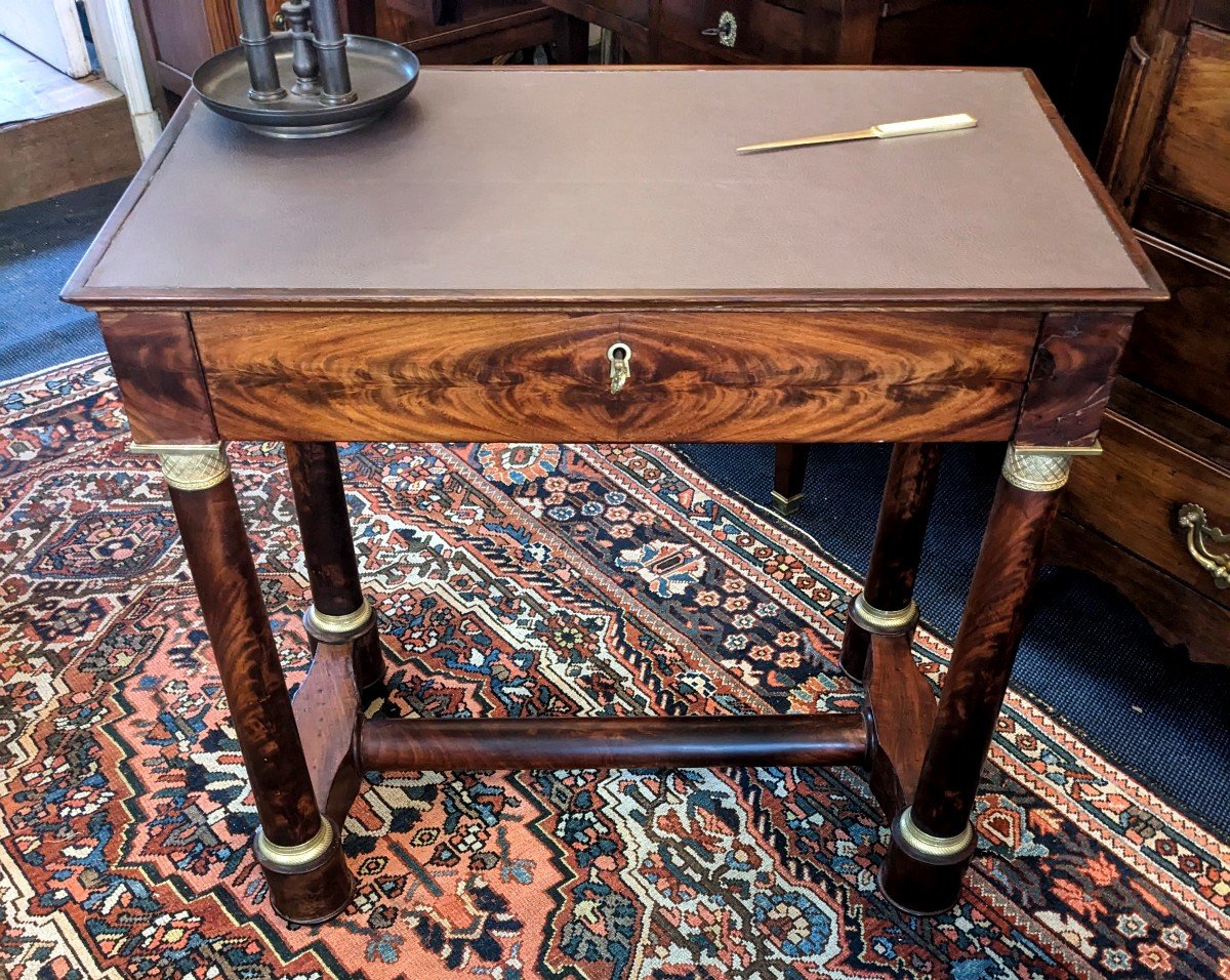 Small Empire Period Mahogany Writing Table