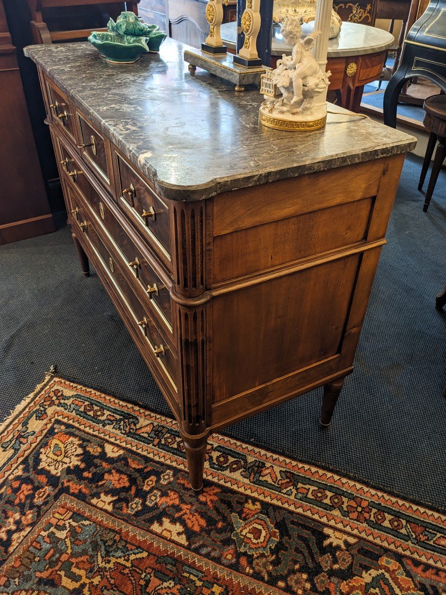 Small Louis XVI Style Mahogany Chest Of Drawers-photo-1