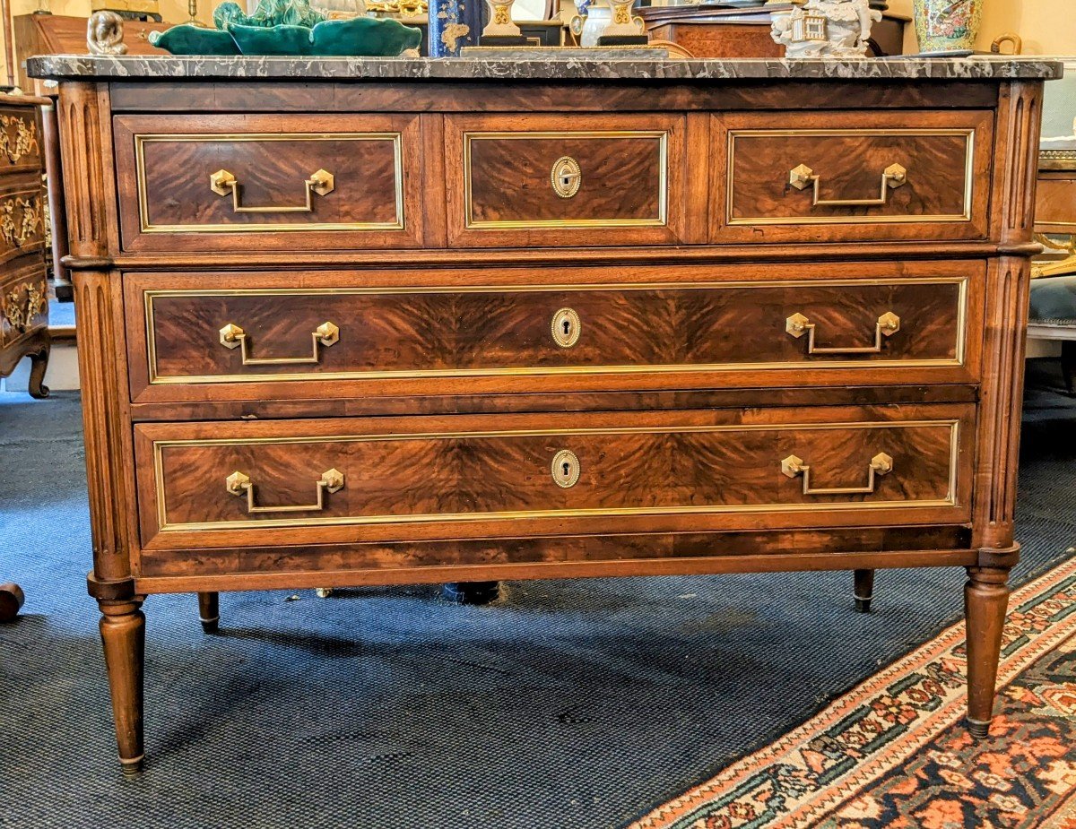 Small Louis XVI Style Mahogany Chest Of Drawers