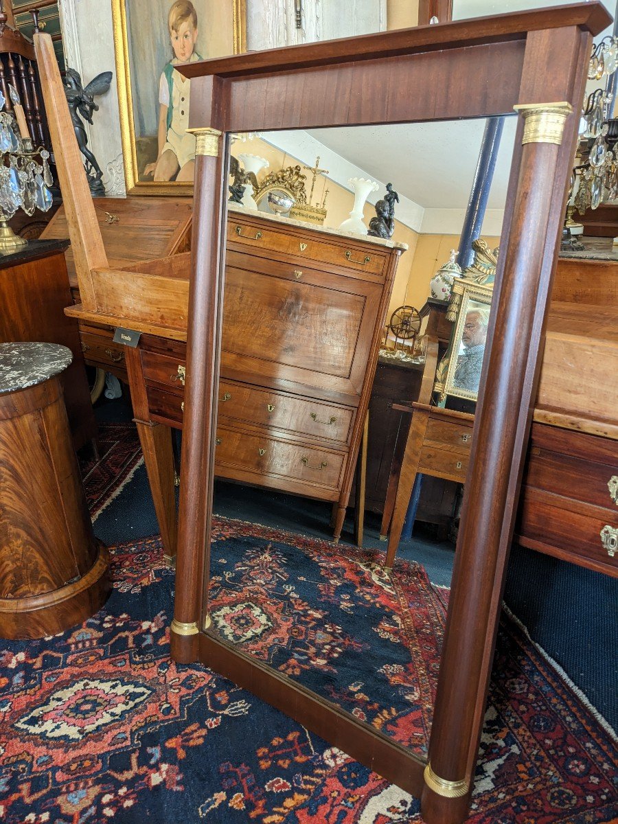 Empire Style Mahogany Mirror