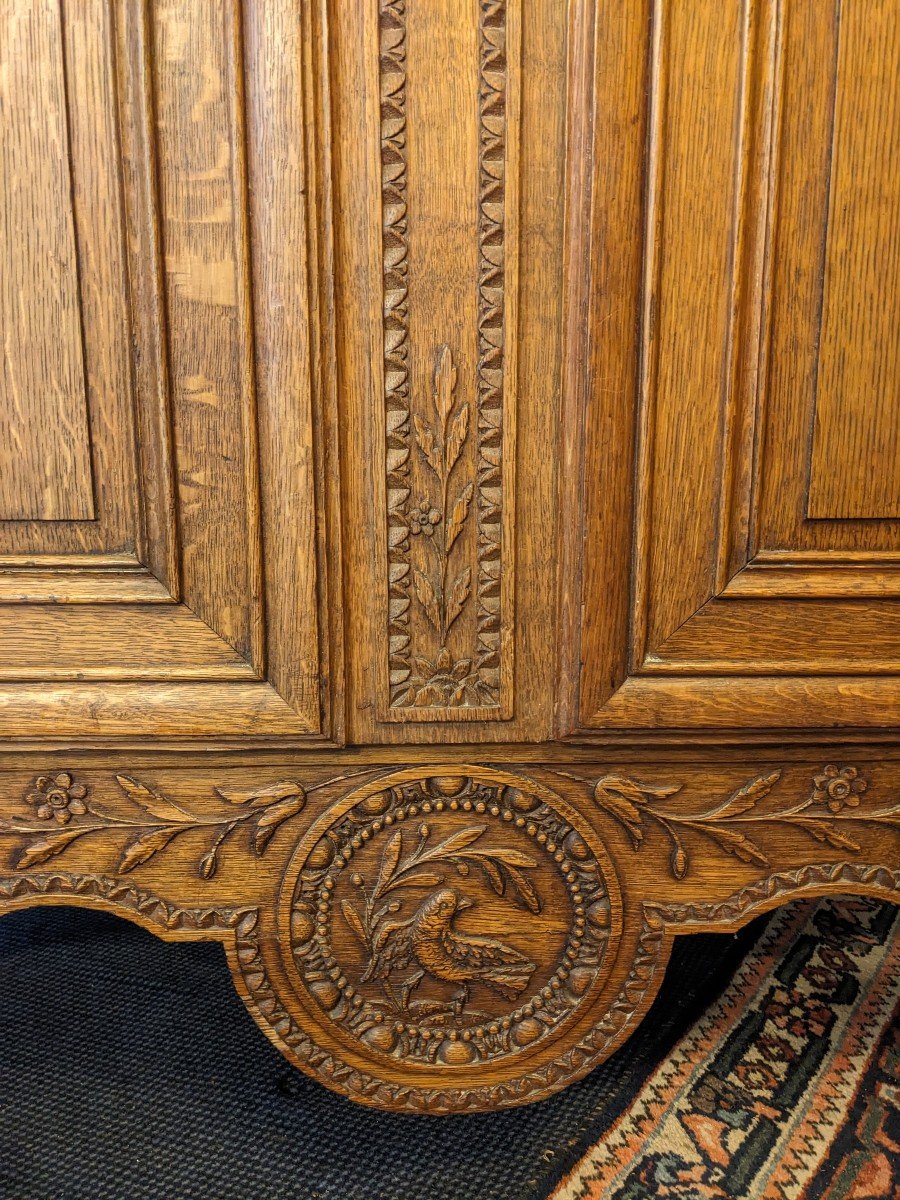 Armoire Normande Dite "de Mariage" Du Pays De Caux En Chêne XIXème .-photo-1