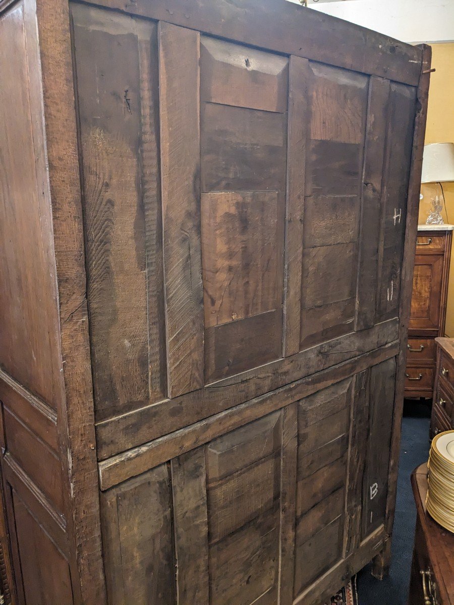 Norman Wardrobe Called "wedding" From The Pays De Caux In 18th Century Oak.-photo-3