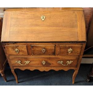 Small Louis XV Period Sloping Desk In Walnut 