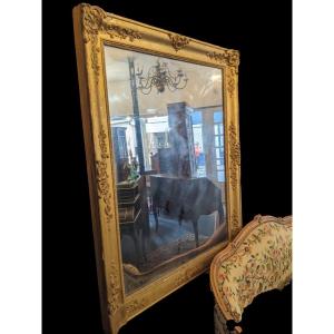 Romantic Period Golden Mirror (130 X 103 Cm)