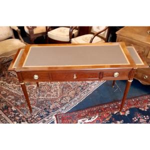 Louis XVI Period Mahogany Bureau Plat Stamped Boutin.