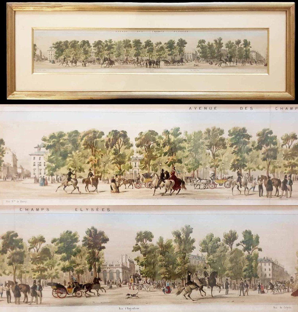 Panorama Of The Champs Elysees 1840-photo-3