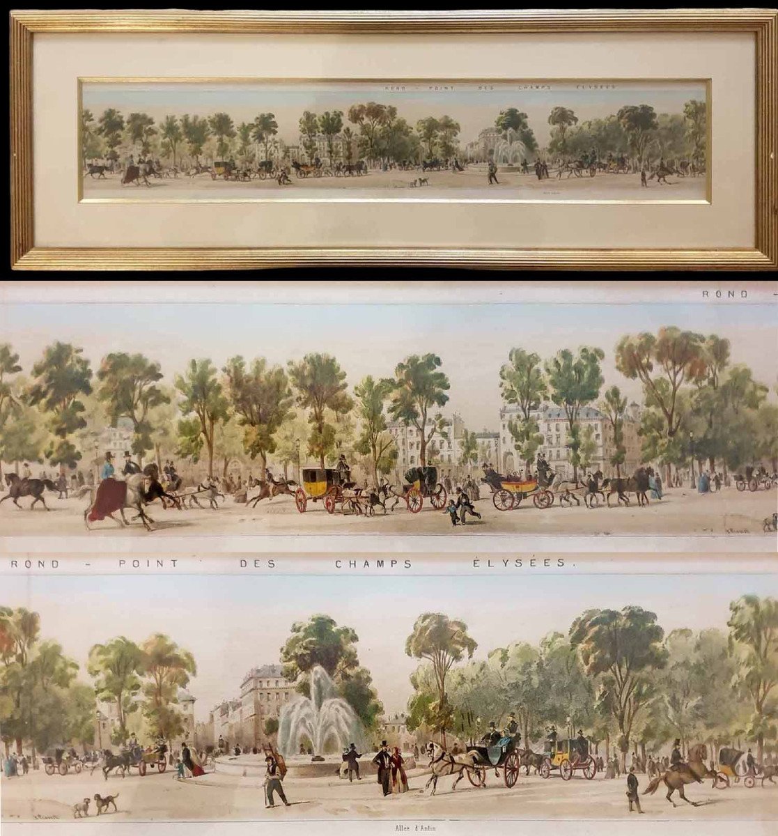 PANORAMA des CHAMPS ELYSEES 1840-photo-4