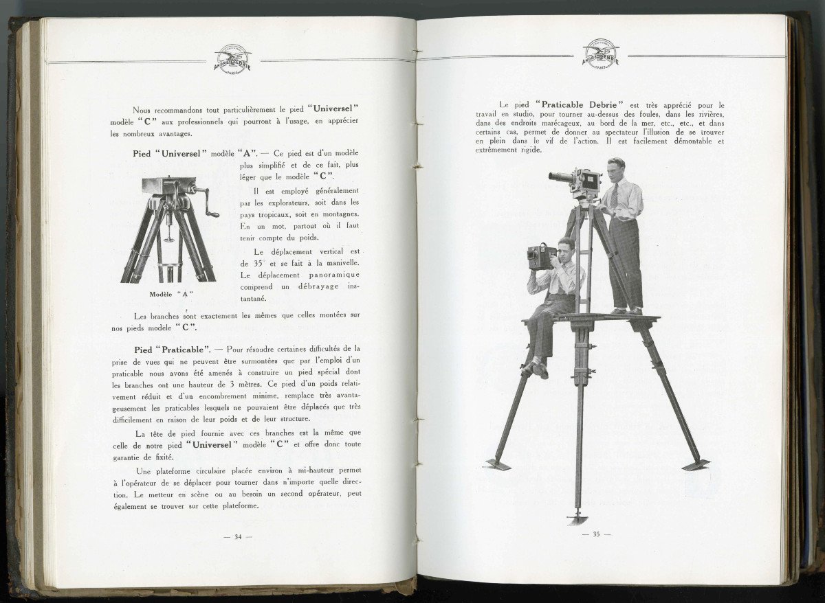 A. Debrie, recueil de notices rassemblées pour la 6000 ème caméra Parvo, 1931-photo-2