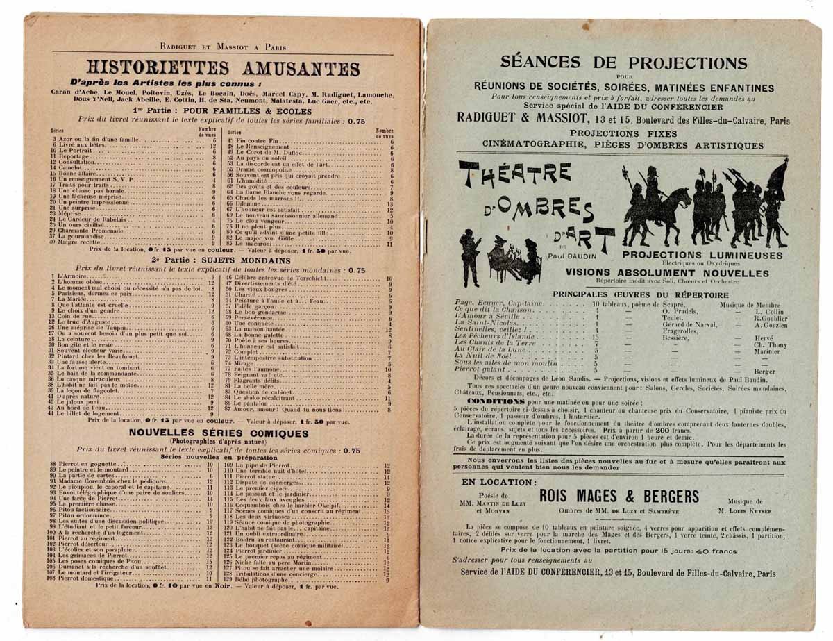 PROJECTIONS MOLTENI 1905 / lanterne magique-photo-4