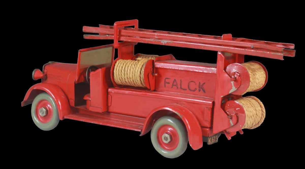 2 Tekno pompiers falk 1950 / jouet ancien -photo-2