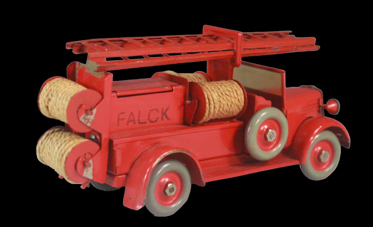 2 Tekno pompiers falk 1950 / jouet ancien -photo-3