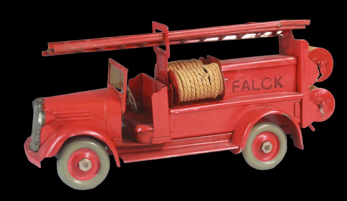 2 Tekno pompiers falk 1950 / jouet ancien -photo-5