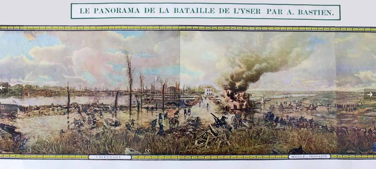 Miniature Panorama Of: The Battle Of The Yser 1914 By Alfred Bastien-photo-4