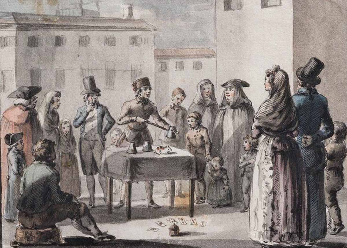 Francesco Novelli (1764 - 1836) - "the Street Magician" 