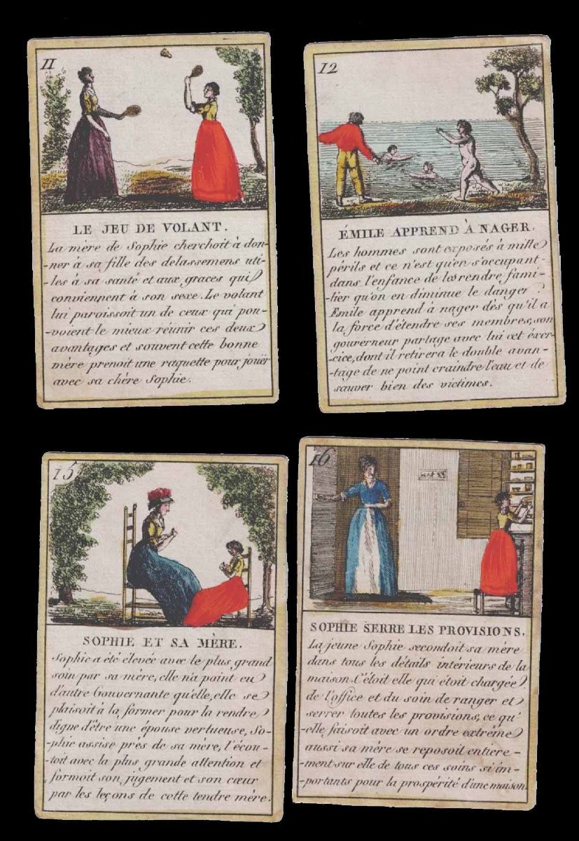 émile Or Education 1820 / Card Game-photo-4