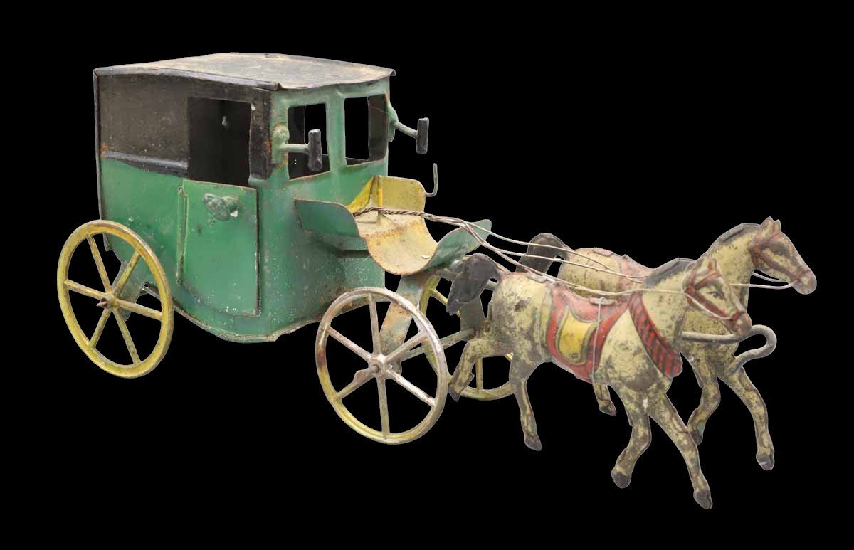 Horse-drawn Carriage 1890 / Old Toy-photo-1