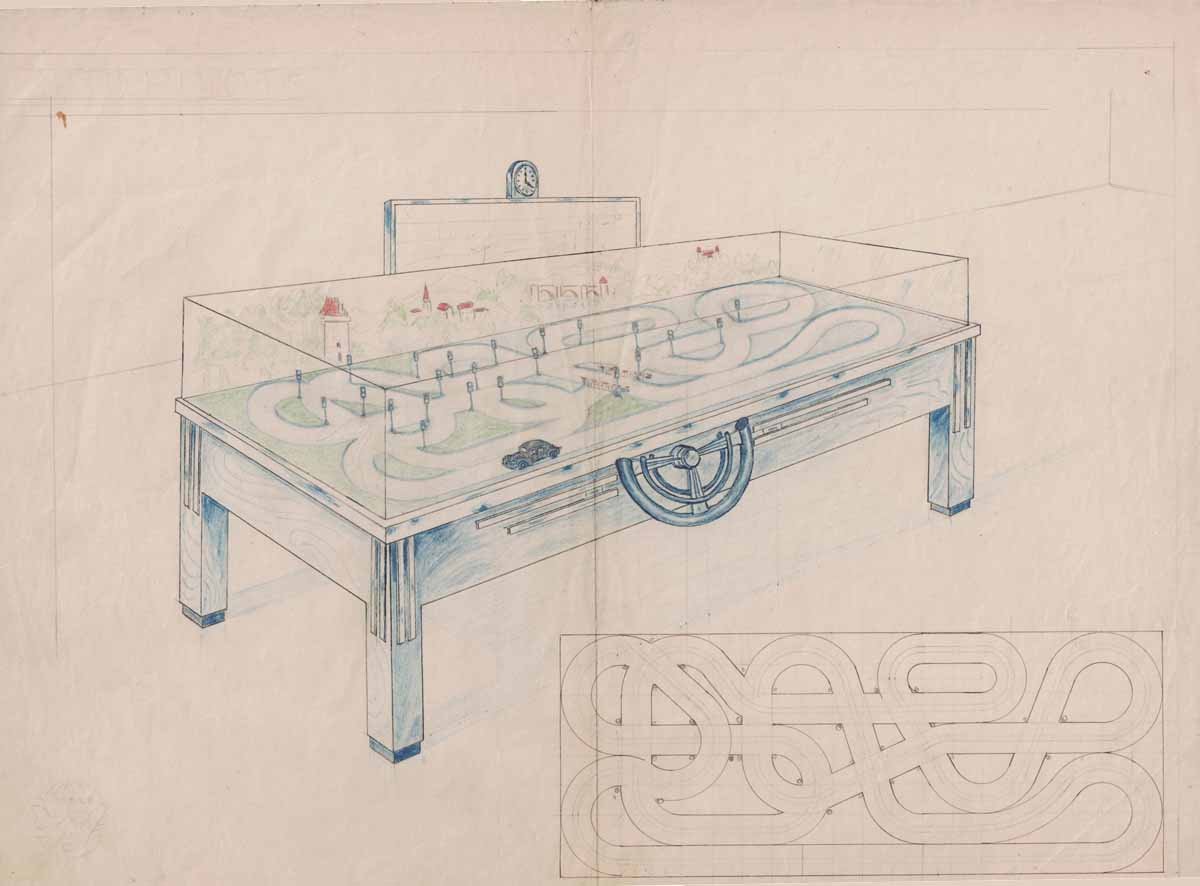 MAQUETTE CIRCUIT AUTOMOBILE 1949