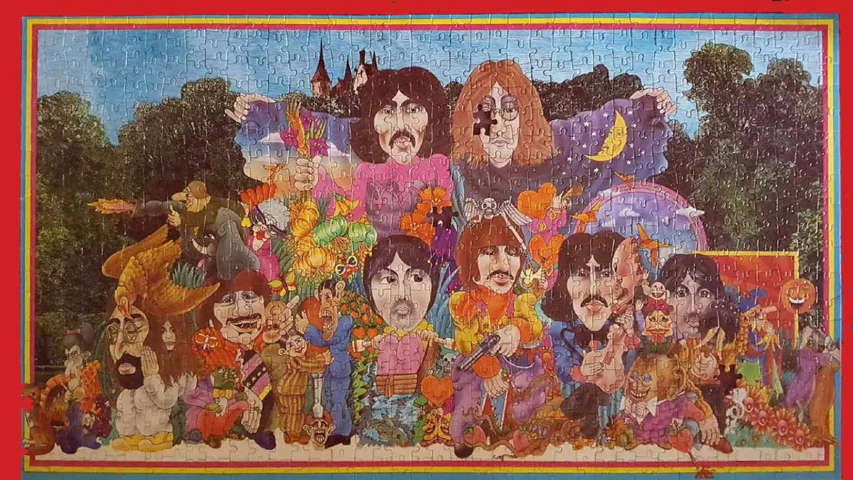 The beatles illustrated lyrics puzzle -photo-4