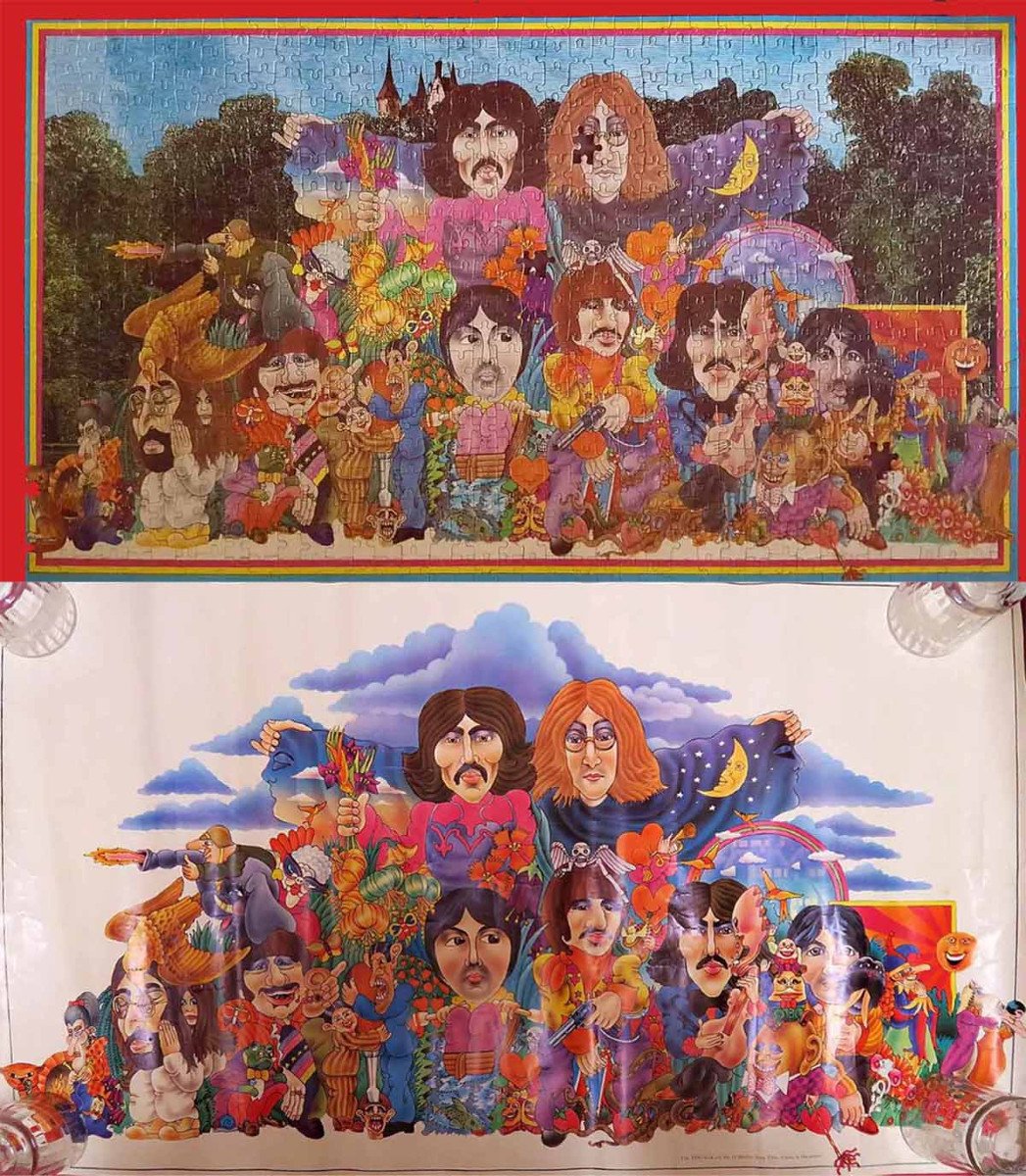 The beatles illustrated lyrics puzzle 