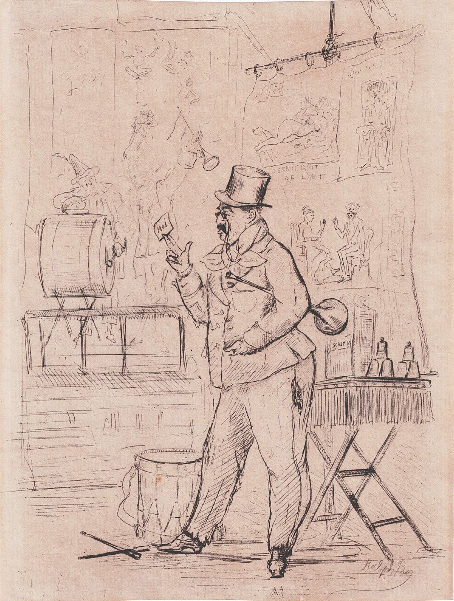 L'ÉLECTION DU MAGICIEN dessin 1830 -1840-photo-2