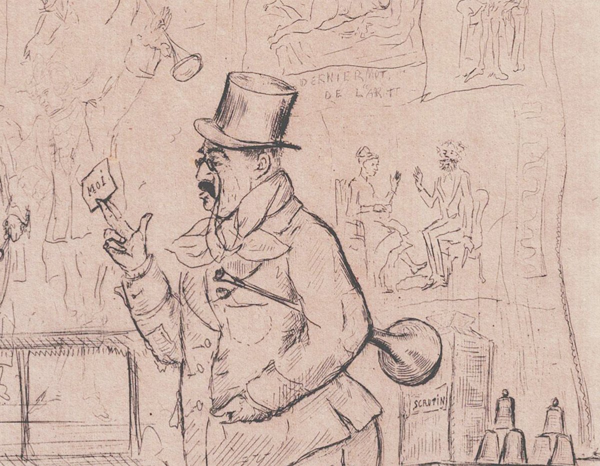 L'ÉLECTION DU MAGICIEN dessin 1830 -1840-photo-1