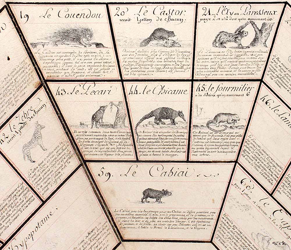 JEU DE L'OIE des ANIMAUX vers 1810-photo-1