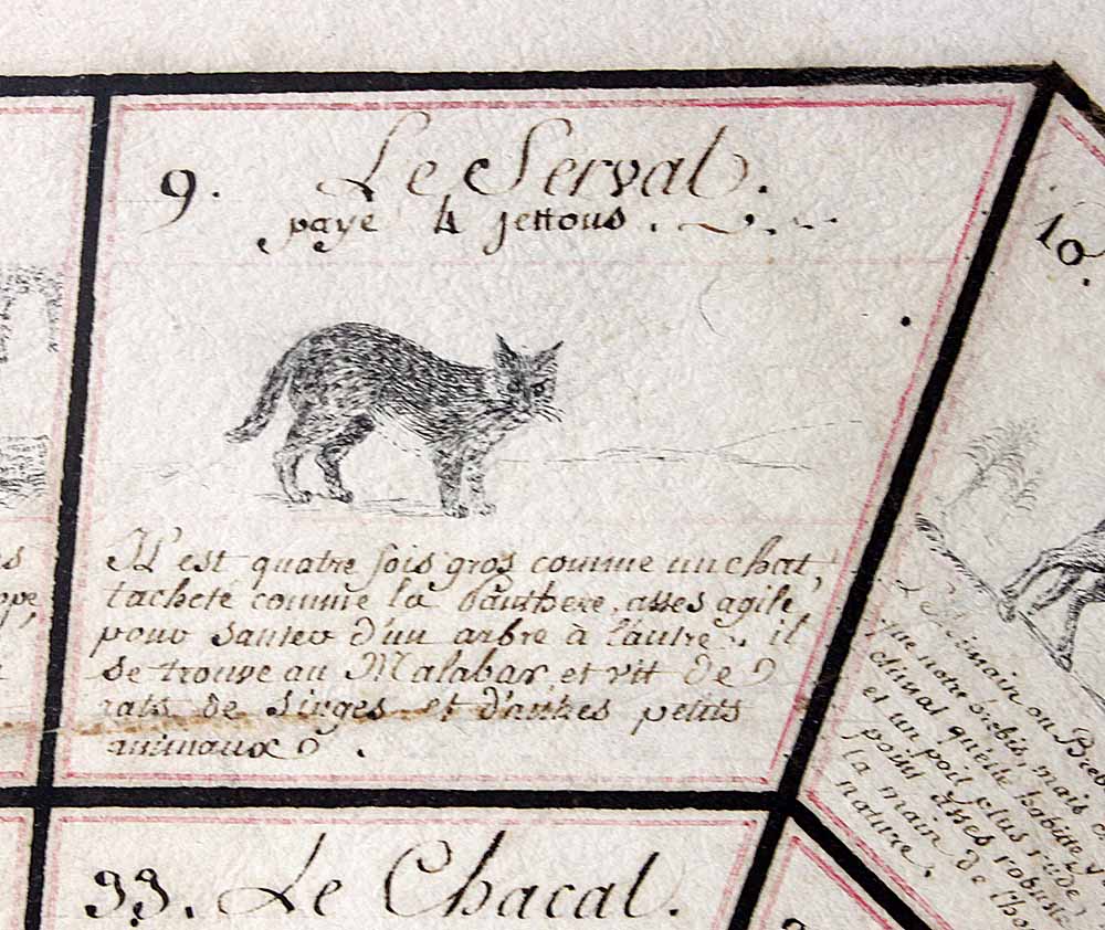 JEU DE L'OIE des ANIMAUX vers 1810-photo-3