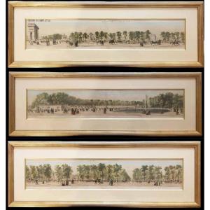 Panorama Of The Champs Elysees 1840