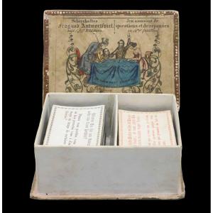 jeu QUESTIONS-RÉPONSES 100 FEUILLES  vers 1830 