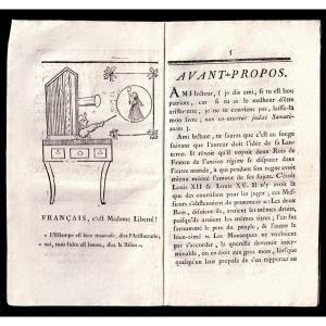 Pamphlet révolutionnaire 1791  " La lanterne magique patriotique "