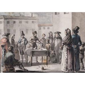 Francesco Novelli (1764 - 1836) - "the Street Magician" 