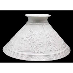 19th Century Lithophanic Lampshade 