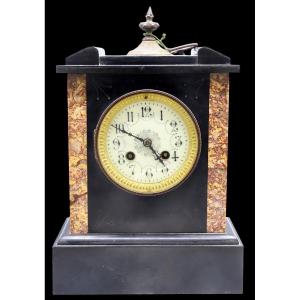 19th Century Black Marble Clock