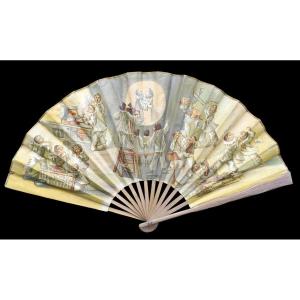 The 5 Senses Fan 1880 -1900 / Magic Lantern