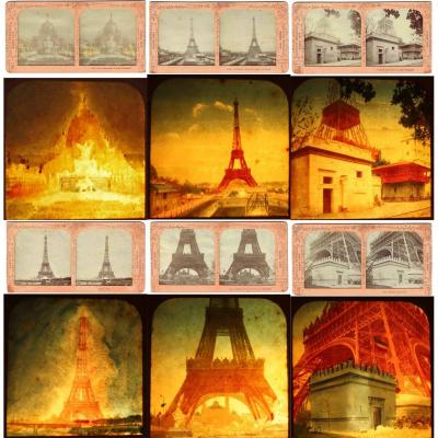 Stereoscopic Views The Eiffel Tower 1889