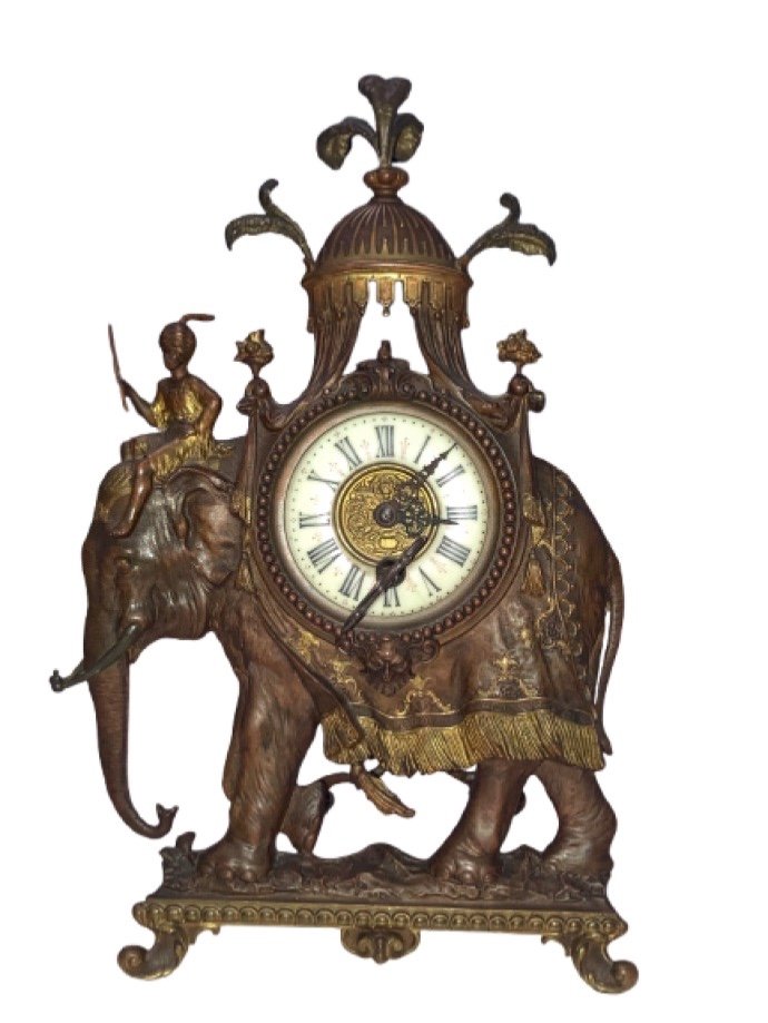 English Colonial Table Clock Circa 1935