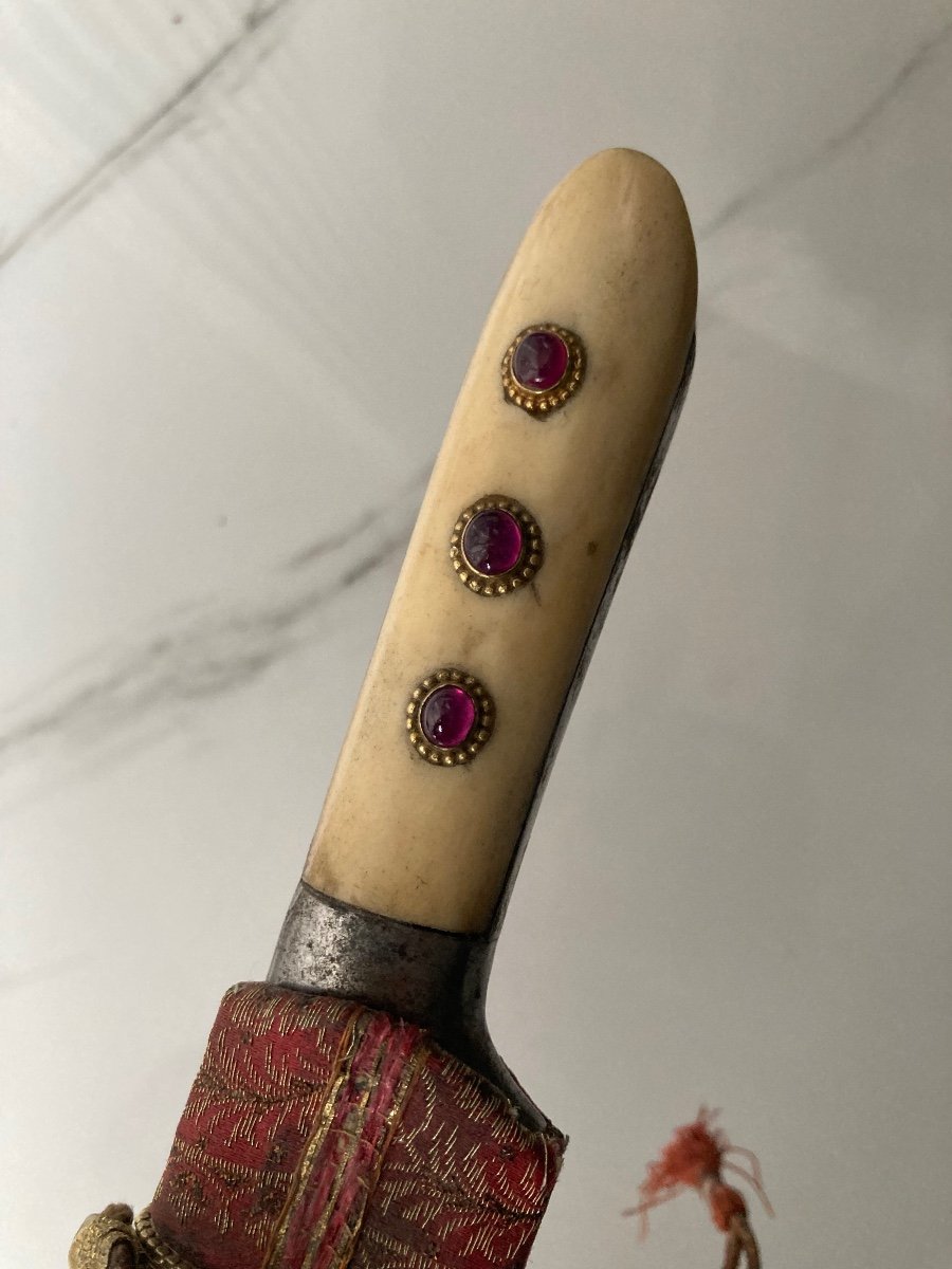 A Nice Persian Decorated Knife Kard In Mint Condition -photo-2