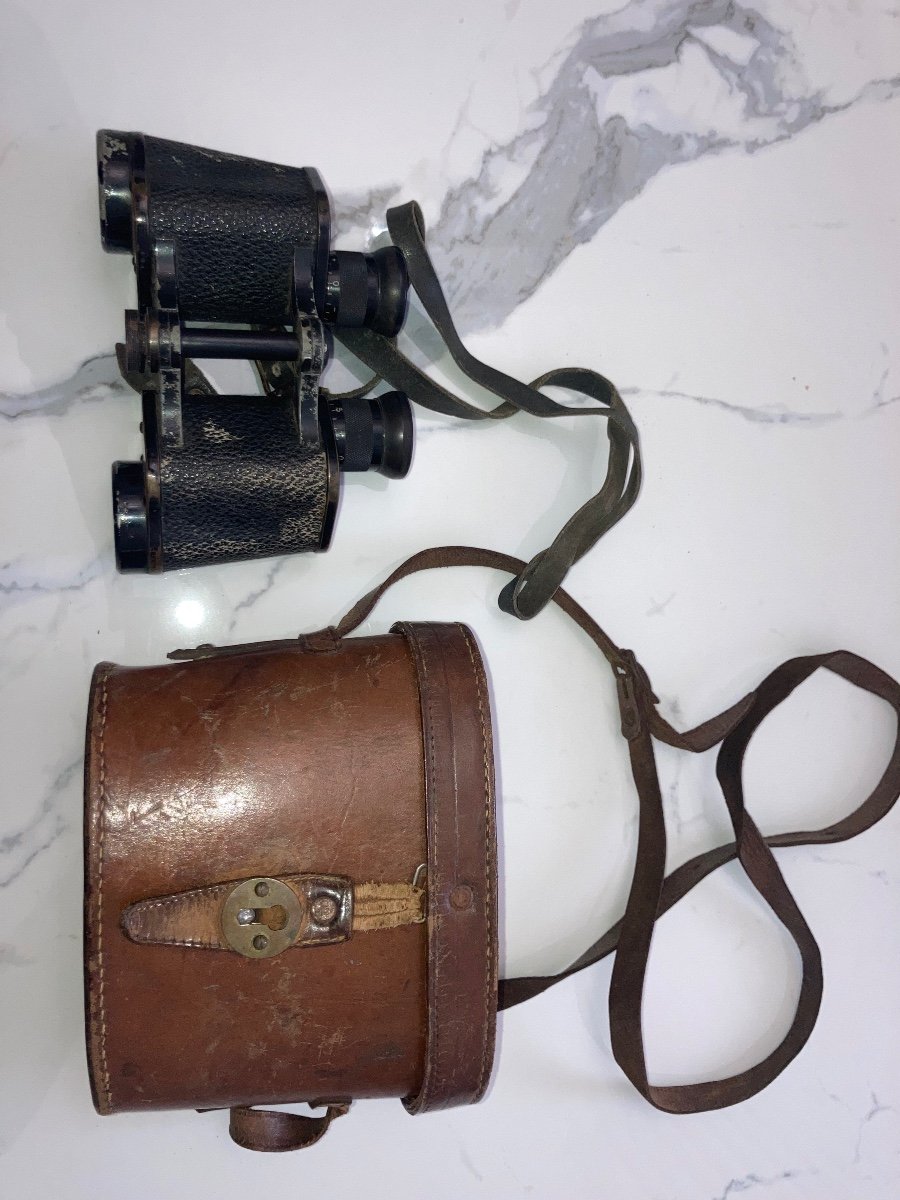 German Wwii Carl Zeiss Jena Marineglas Binoculars 