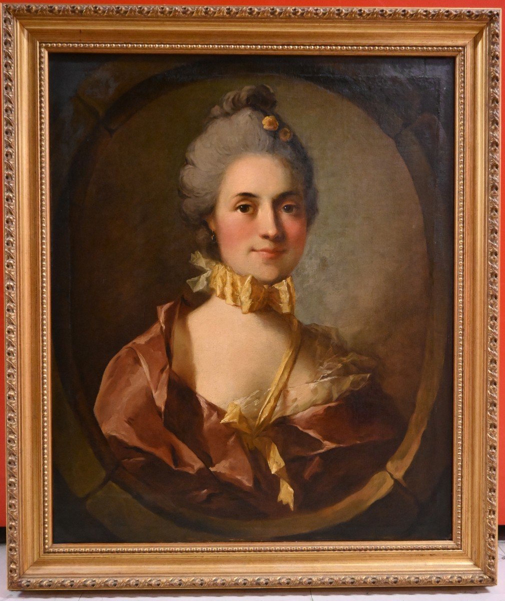 Louis-richard-françois Dupont (montfiquet 1731-rouen 1765) Portrait Of A Lady, 18th Century