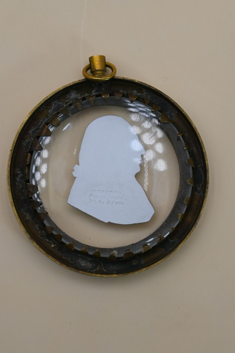 Medallion Of The King Of France Louis XVIII, In Sèvres Biscuit-photo-2