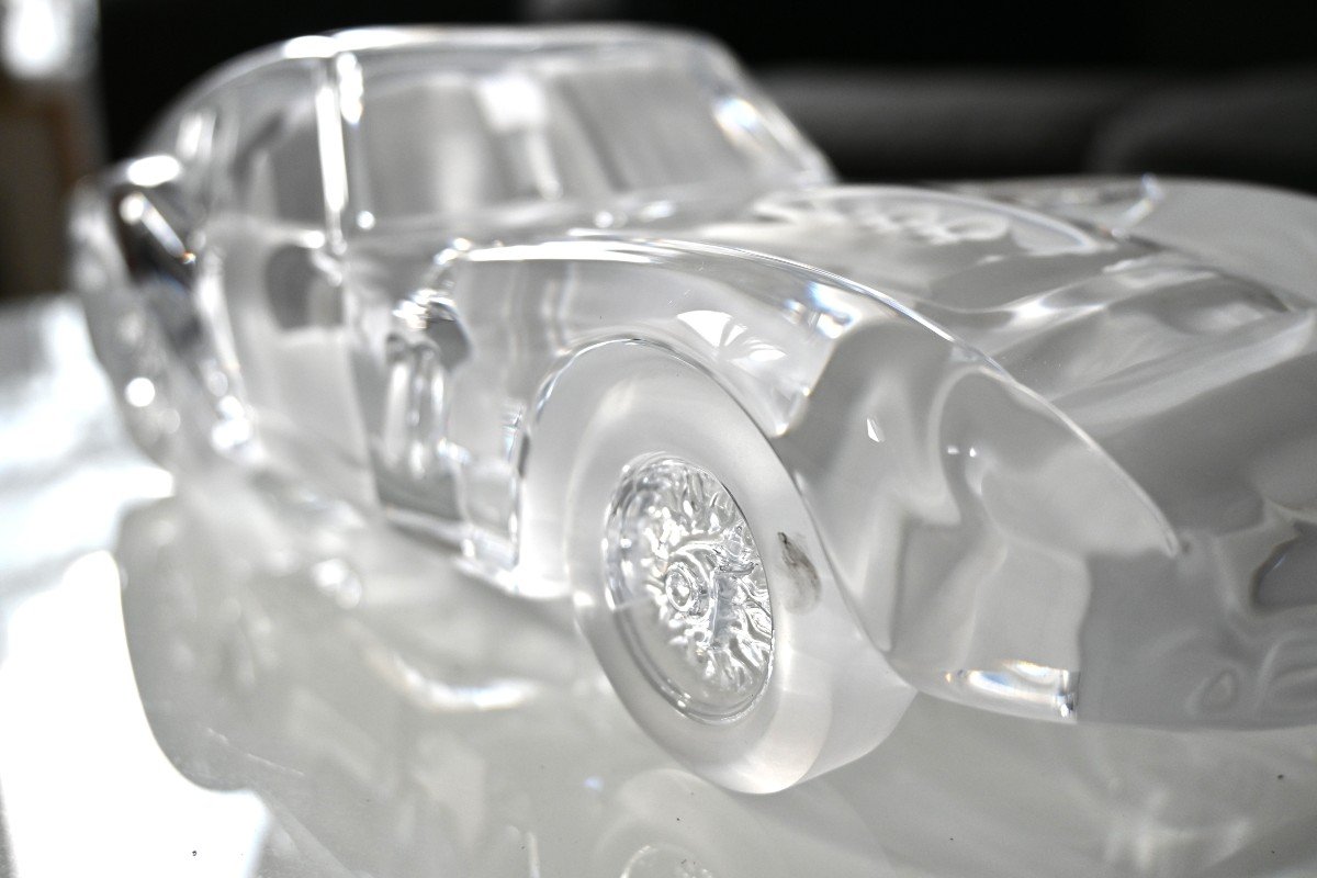 Reproduction miniature Ferrari Modèle GT0 250 en cristal de Daum-photo-2