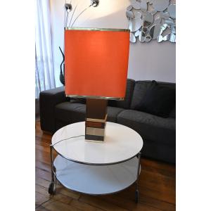 Philippe Cheverny (XXème),  Grande lampe de salon, Modèle "Rio"