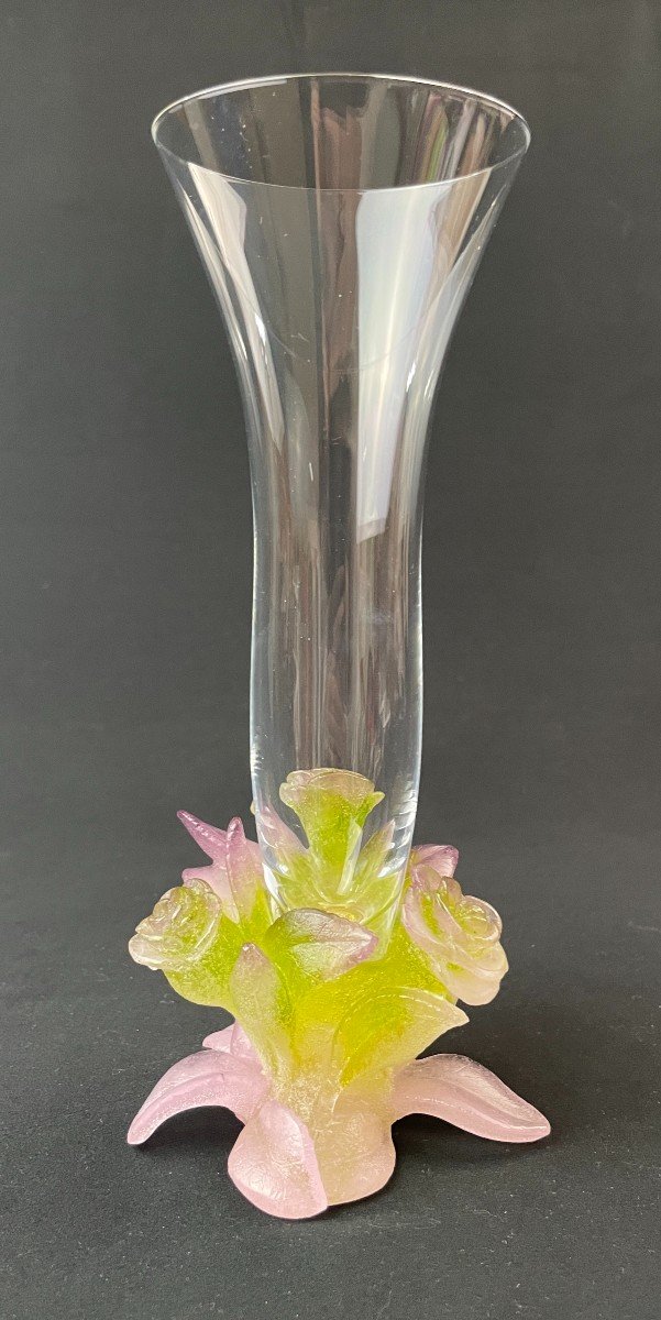 Soliflore Vase “roses” Model By Daum-photo-3