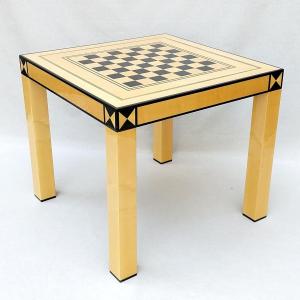  Table à Jeux Jean-claude Mahey Roche Bobois Sycomore Laiton Design 1970